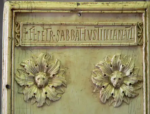 Konsulares Dyptichon des späteren Kaisers Justinian, Detail