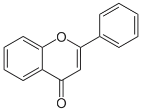 Strukturformel von Flavon