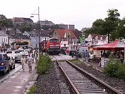 Beim Dampf Rundum konnten bis 2013 Züge auf der Strecke der Flensburger Hafenbahn verkehren