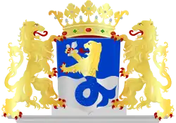 fischgeschwänzter Löwe im Wappen der NL-Provinz Flevoland