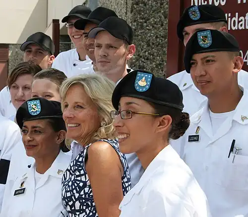 Jill Biden beim Amerikanischen Unabhängigkeitstag am 4. Juli 2009, USAG Schweinfurt