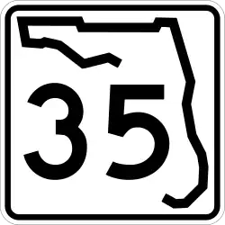 Straßenschild der Florida State Road 35
