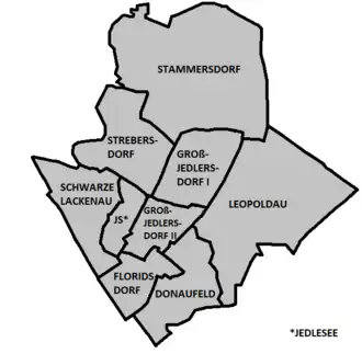 Bezirksteile von Floridsdorf