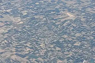 Fusignano aus der Luft gesehen