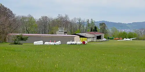 Gebäude des Flugsportvereins