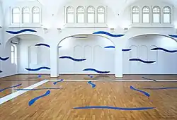 Installation Fluten, Kunstmuseum Heidenheim 1998, Detailansicht 2