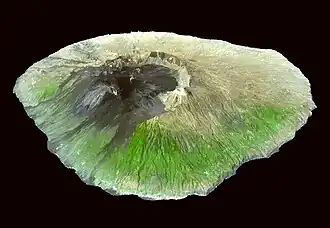 Relief von Fogo aus Satellitendaten