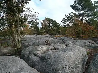 Erosion hat die Ebene von Apremont geformt