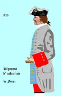 Régiment de Forez von 1720 bis 1734