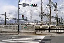 Ehemaliger Standort der Ebina-Station vor dem Umzug (8. März 2007)