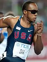 Walter Dix wurde wie zuvor über 100&nbsp;Meter Vizeweltmeister