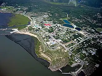 Luftansicht von Fort Chipewyan