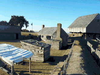 Rekonstruktion des Fort King George