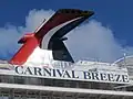 Schornstein der Carnival Breeze