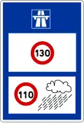 C25b(Beispiel): Wiederholung der Höchstgeschwindigkeiten bei Regen auf Autobahnen