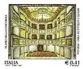 Italienische Briefmarke aus dem Jahr 2002 mit einer Darstellung des Teatro della Concordia