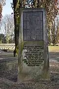 Gedenkstein italienischer Soldatenfriedhof