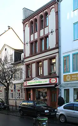 Standort der ersten katholischen Schule im lutherischen Bockenheim