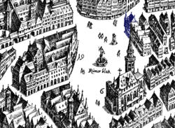 Nach dem Merianschen Vogelschauplan 1628