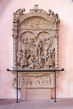 Epitaph für Andreas Hirde (um 1518) – Fotos von 1866 und 2008