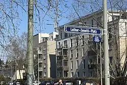 Neues Straßenschild