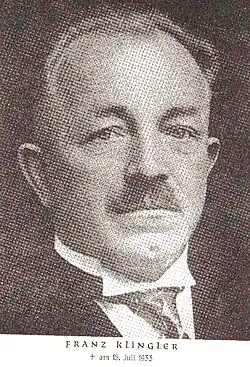 Franz Klingler Freistaat Coburg (8. Juli 1919 bis 1. Juli 1920)