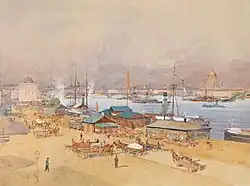 Newski-Prospekt, Newa und Isaakskathedrale in Sankt Petersburg