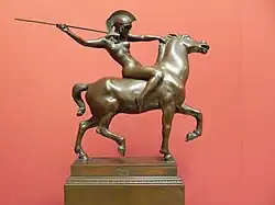 Amazone zu Pferde (Bronzeplastik von Franz von Stuck, 1897)