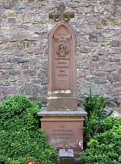 Grabmal Reichsgrafs Franz von Sickingen († 1834)