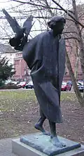 1978/1979: Franziskus, Bronze-Statue von Martin Mayer nahe der Kunsthalle in Mannheim