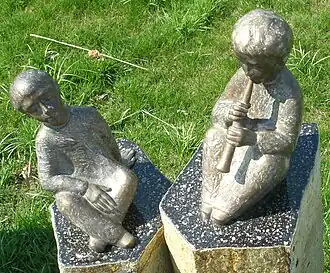 Flötenspieler (2010) (Bronze, 21 cm)