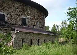 Teil des rekonstruierten Mauerwerks