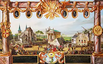 Gründung der Freimaurerloge 1695 – Maler Stefan Riedl