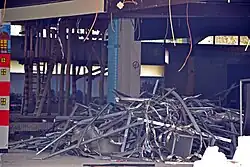 Abriss: Sicht in die Haupthalle