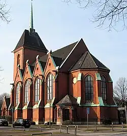Friedenskirche, erbaut 1883–85 nach Entwürfen von Johannes Otzen