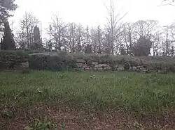 Friedhofsmauer in Tiefurt vom Langen Weg aus gesehen