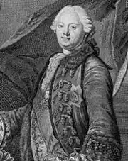 Sohn, Friedrich Wilhelm Graf von Ellrodt (* 1737; † 1765)