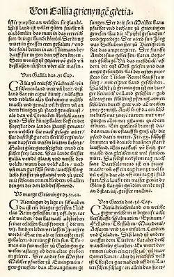 Einschub Grüningers bei Fries über seine Heimatstadt Grienyngen[30]