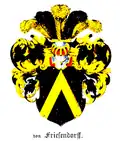 Stammwappen derer von Friesendorff bei Carl Arvid Klingspor[8]