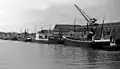 Fischereihafen mit Seiten- und Heckfängern 1965