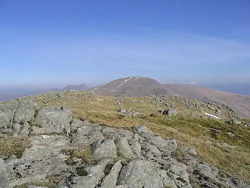 Blick vom Fuar Bheinn zum Creach Bheinn