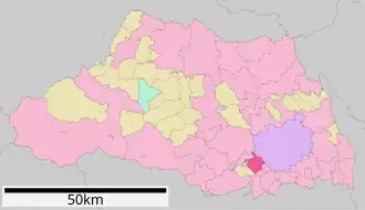 Lage Fujimis in der Präfektur