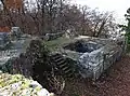 Fundament des Turmes in der Südwestecke der vorderen Ruine Wartenberg