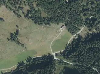 Fundner-Heimalm aus der Vogelperspektive