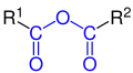 Allgemeine Struktur des Carbonsäureanhydrids