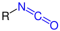 Allgemeine Struktur der Isocyanate