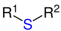 Allgemeine Struktur der Thioether.