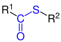 Allgemeine Struktur der Thiolester