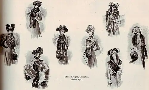 „Etole, Kragen, Cravaten 1898-1900.“