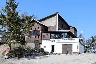 Südostansicht des Hocheck-Schutzhauses